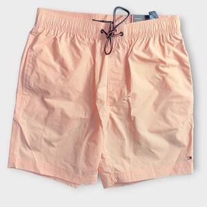 Tommy Hilfiger Mens Salmon Swim Trunks Size Medium New With Tags!